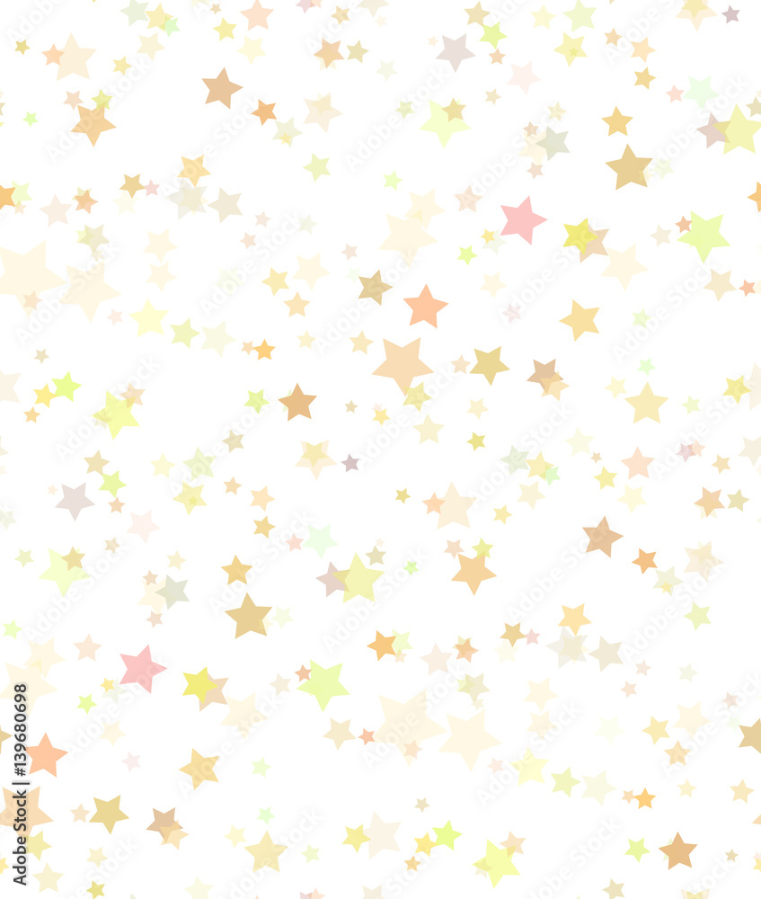 Seamless texture of gold stars on white background. Vector pattern for fabrics, wallpaper, wrapping paper and festive your creativity Seamless texture of gold stars on white background. Vector pattern for fabrics, wallpaper, wrapping paper and festive your creativity