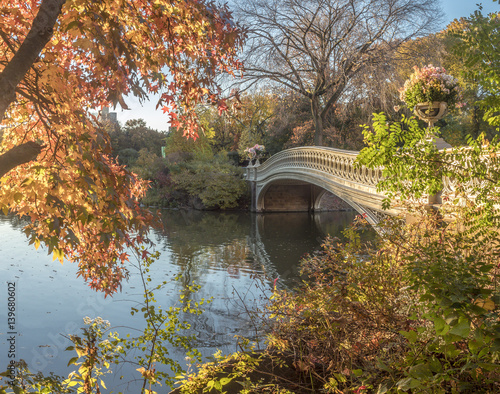 Fototapeta Naklejka Na Ścianę i Meble -  Bow bridge Central Park