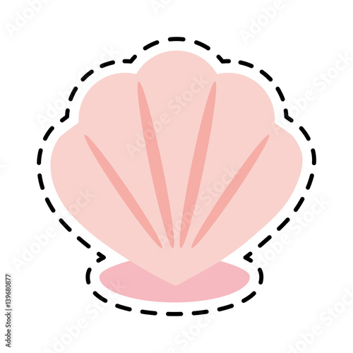 conch or shell icon image vector illustration design 