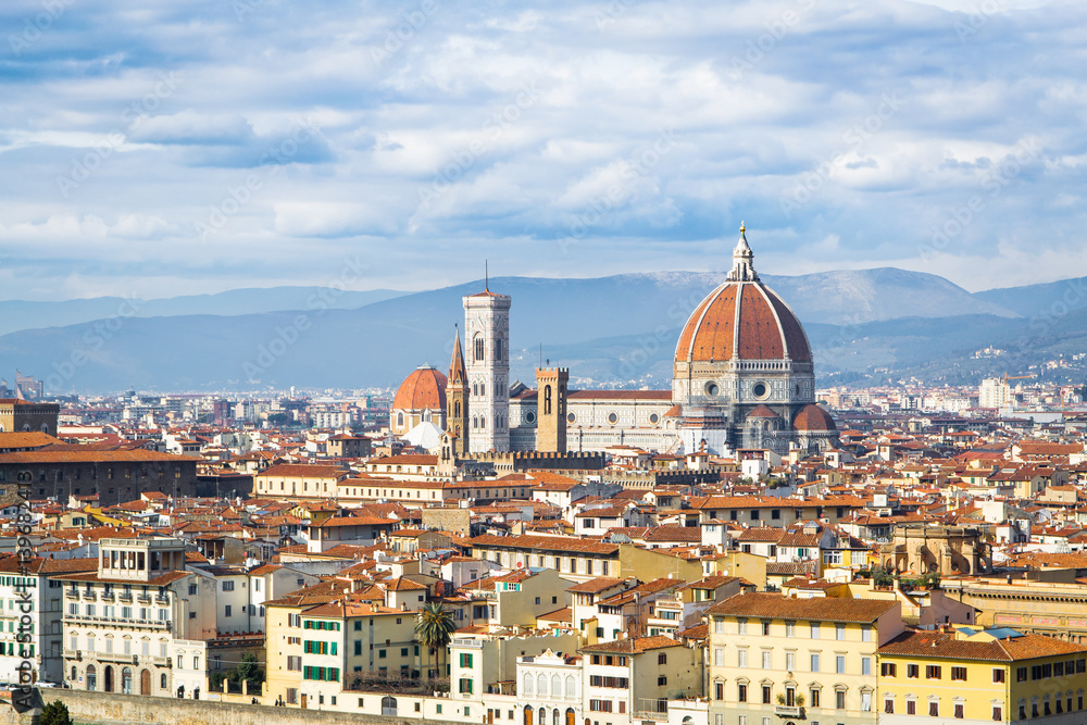 Florence, Italy, Tuscany. The view on the Dome Santa maria del Fiore