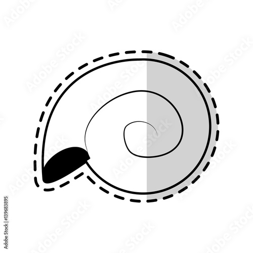 conch or shell icon image vector illustration design 