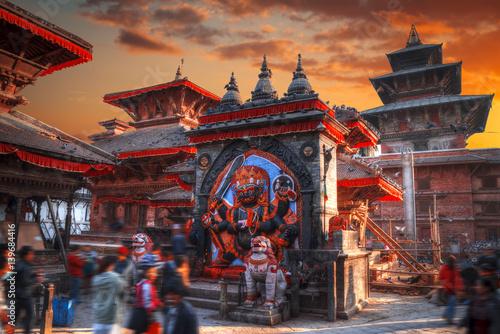 Tableau sur toile Kali statue in Kathmandu