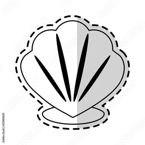 conch or shell icon image vector illustration design 