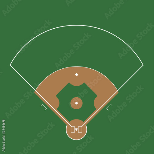 Baseball field illustration