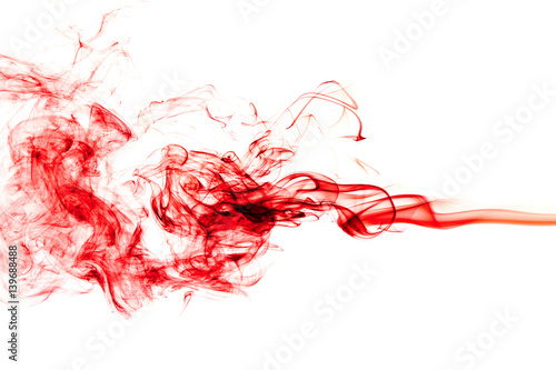 Red Smoke abstract background.