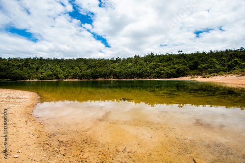 River made of glass