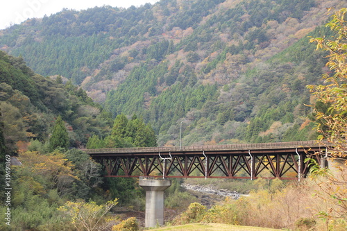 小田深山渓谷 鉄橋
