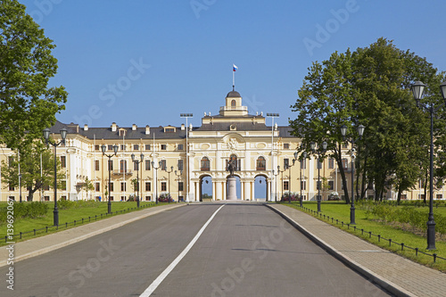 Palace of Congresses Konstantinovsky Palace in Strelna near St Petersburg Russian Federation. © pwmotion