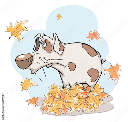  Illustration of a Cute Dog.