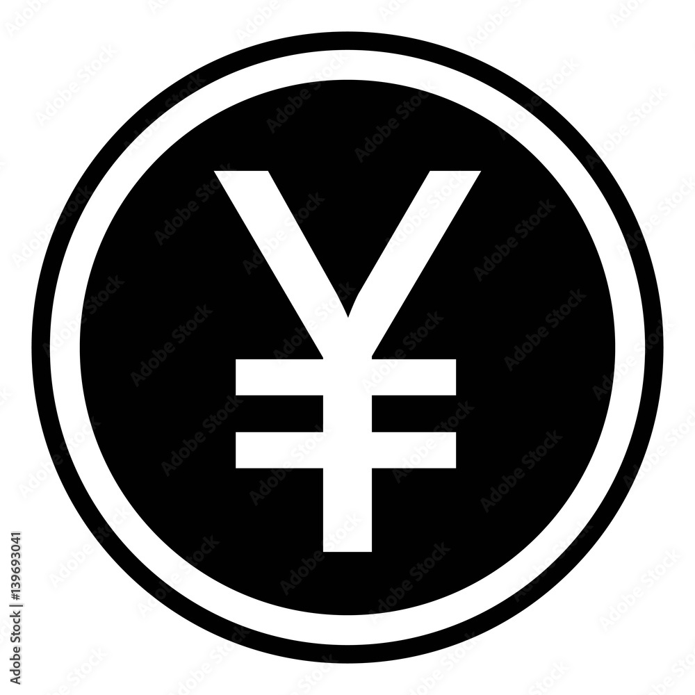 Chinese yuan icon isolated sign symbol Chinese yuan icon isolated sign symbol