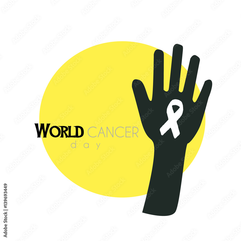 Fototapeta premium World Cancer Day poster Vector illustration