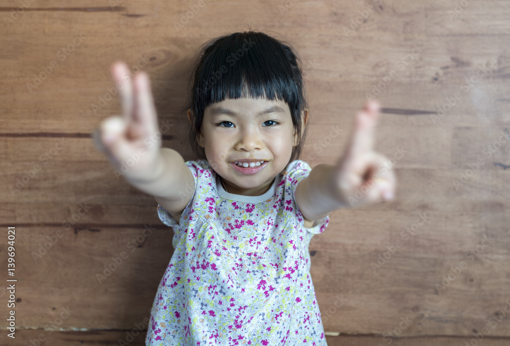 Thai-Chinese little girl Thai-Chinese little girl