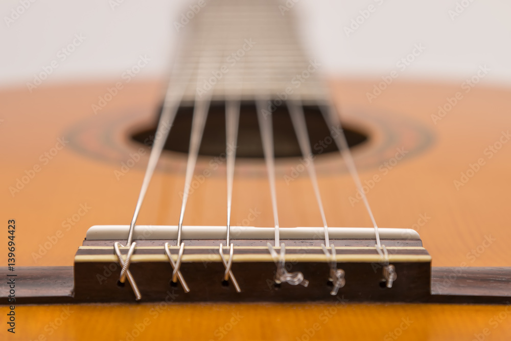 Classical guitar isolated on white ground Classical guitar isolated on white ground