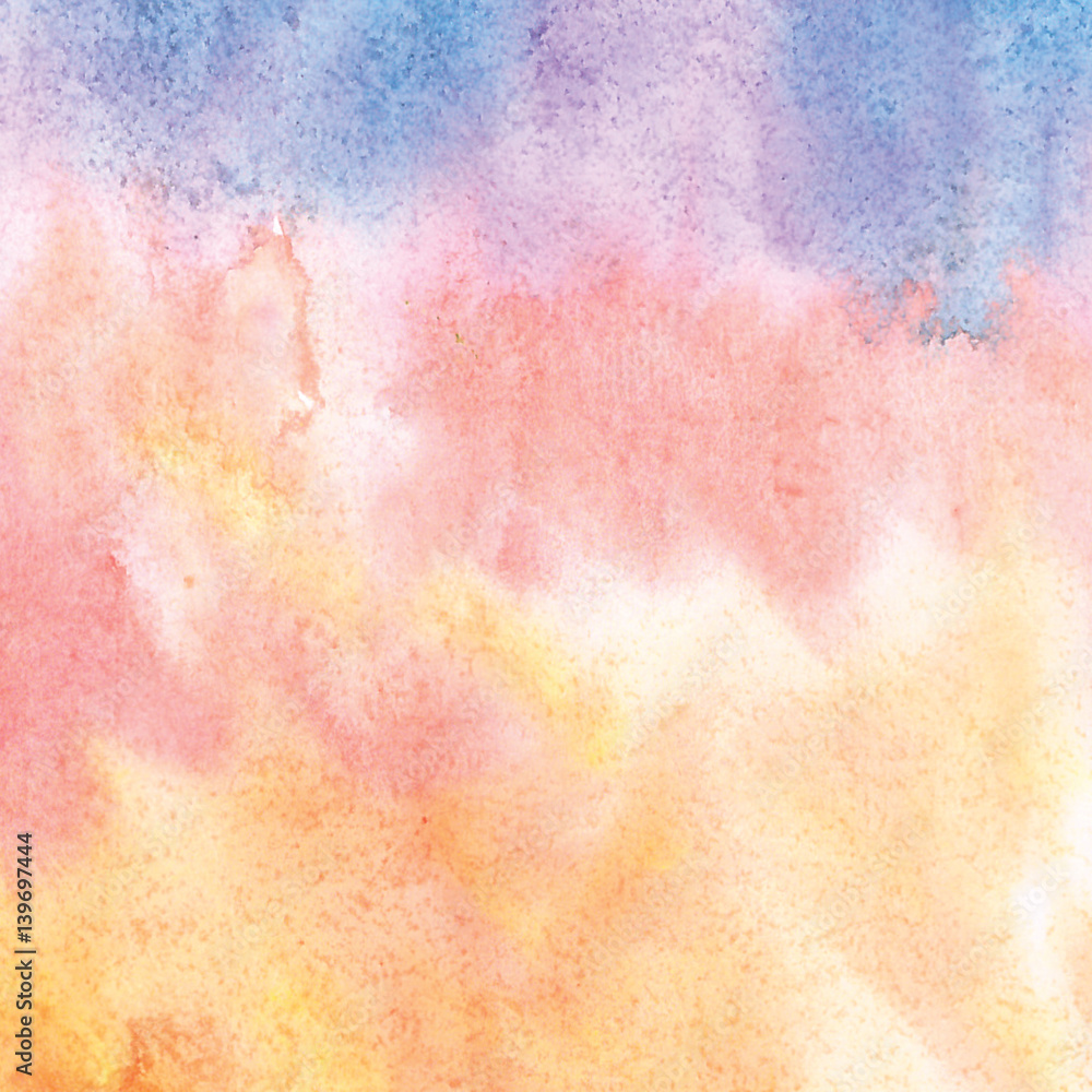 Colorful watercolor Abstract scenic background