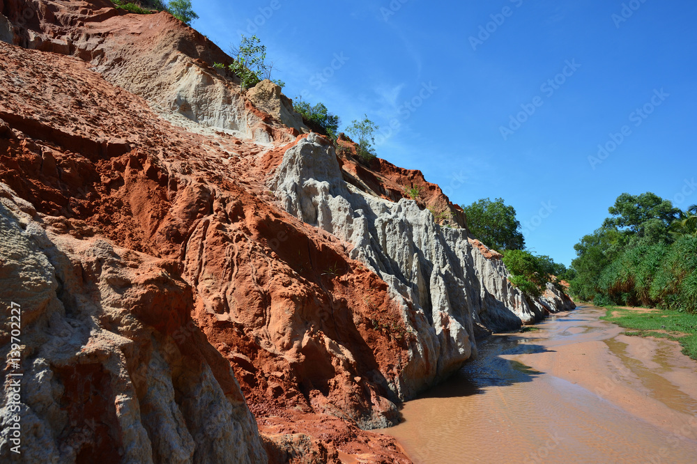 Fairy Stream (Suoi Tien), red canyon in Mui Ne, Vietnam