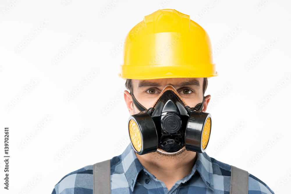 Workman in protective workwear Workman in protective workwear