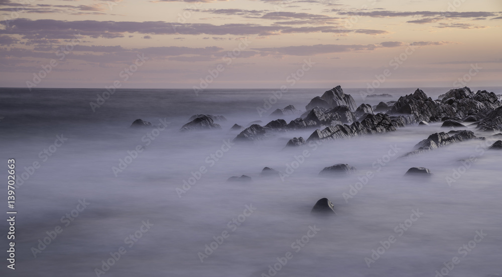 Obraz premium sunrise at pebble beach 2