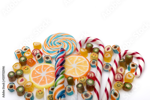 Hard colored candy