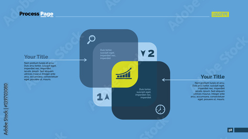 Two Overlapping Squares Slide Template