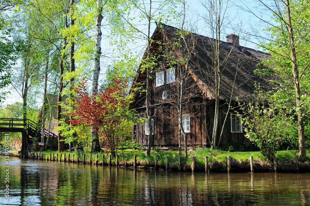 culture landscape of Spreewald forest in Brandenburg Germany culture landscape of Spreewald forest in Brandenburg Germany