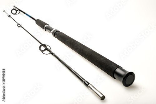 fishing rod on a white background
