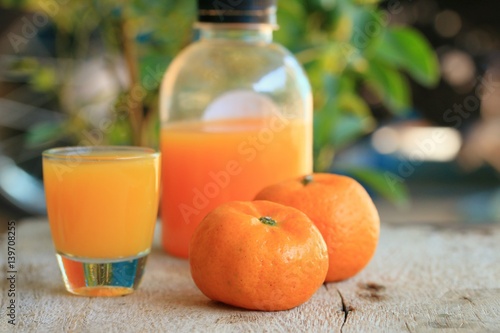 bottle of orange juice
