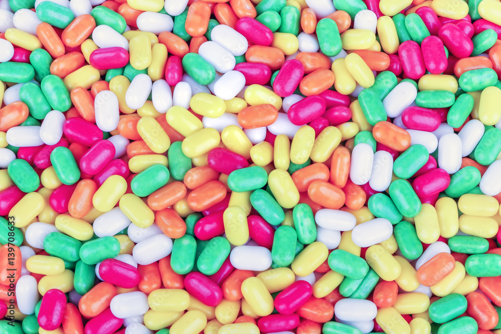 Colored candy Colored candy