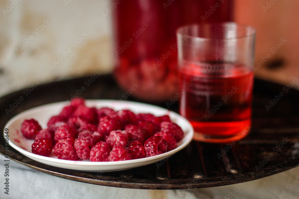 Conserve raspberry drink. Conserve raspberry drink.