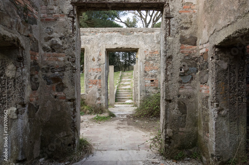 Fototapeta Naklejka Na Ścianę i Meble -  The abandoned ruin