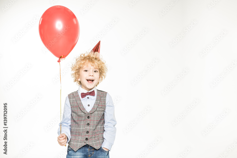 Boy with air balloon Boy with air balloon