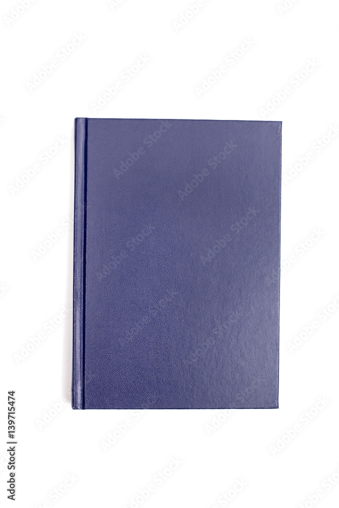 Notebook on the white background