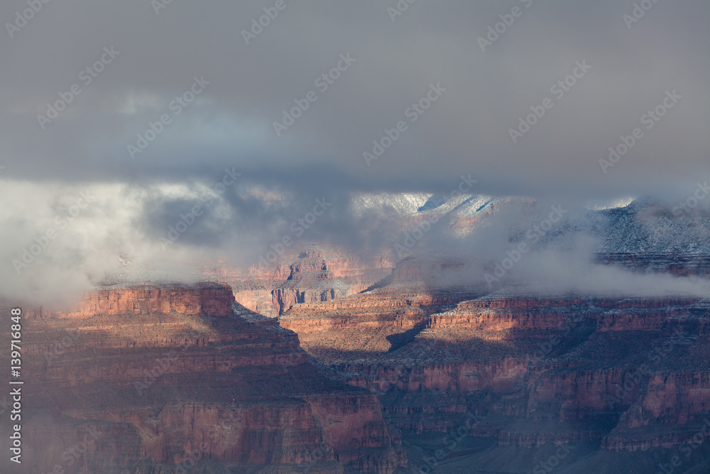 Grand Canyon South Rim Winter Snow