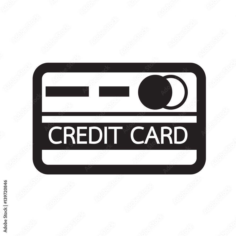 Obraz premium credit card icon