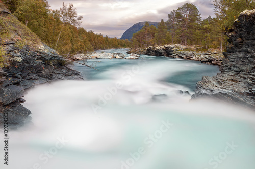 Lachsfluss in Norwegen
