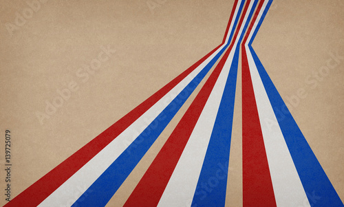 Abstract vintage background with stripes in the colors of france flags.