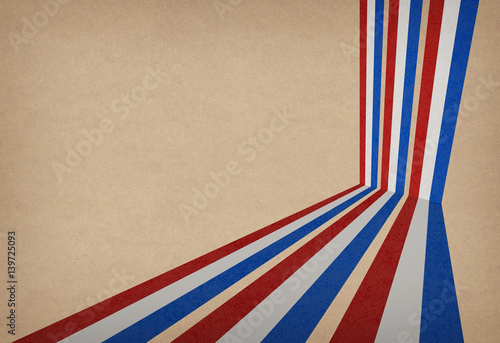 Abstract vintage background with stripes in the colors of flags.