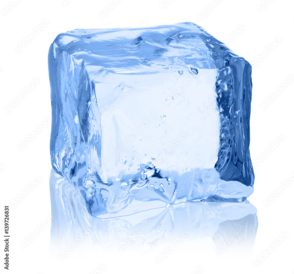 Cubes of ice on a white background. Cubes of ice on a white background.