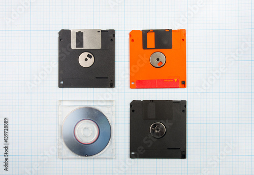 floppy disks and mini-CD