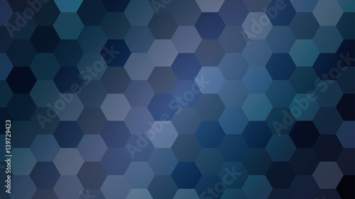 blue hexagons simple