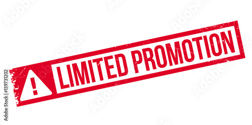 Limited Promotion rubber stamp. Grunge design with dust scratches. Effects can be easily removed for a clean, crisp look. Color is easily changed.