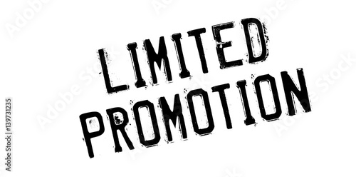 Limited Promotion rubber stamp. Grunge design with dust scratches. Effects can be easily removed for a clean, crisp look. Color is easily changed.