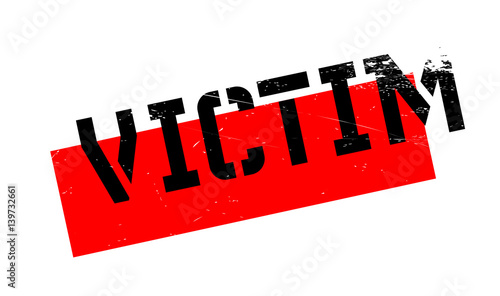 Victim rubber stamp. Grunge design with dust scratches. Effects can be easily removed for a clean, crisp look. Color is easily changed.