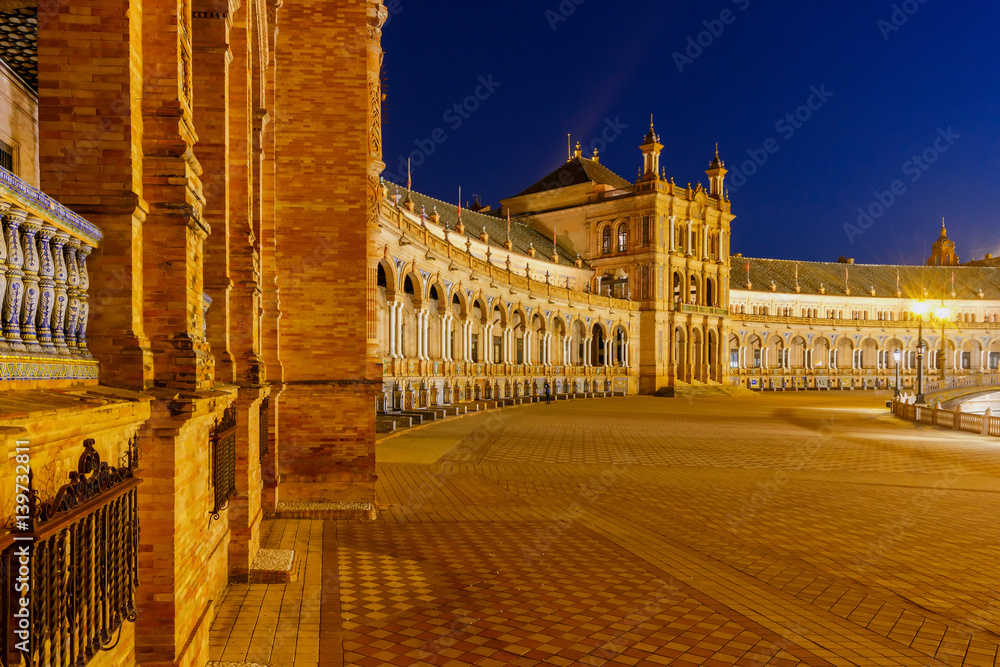 Fototapeta premium Seville. Spanish Square.