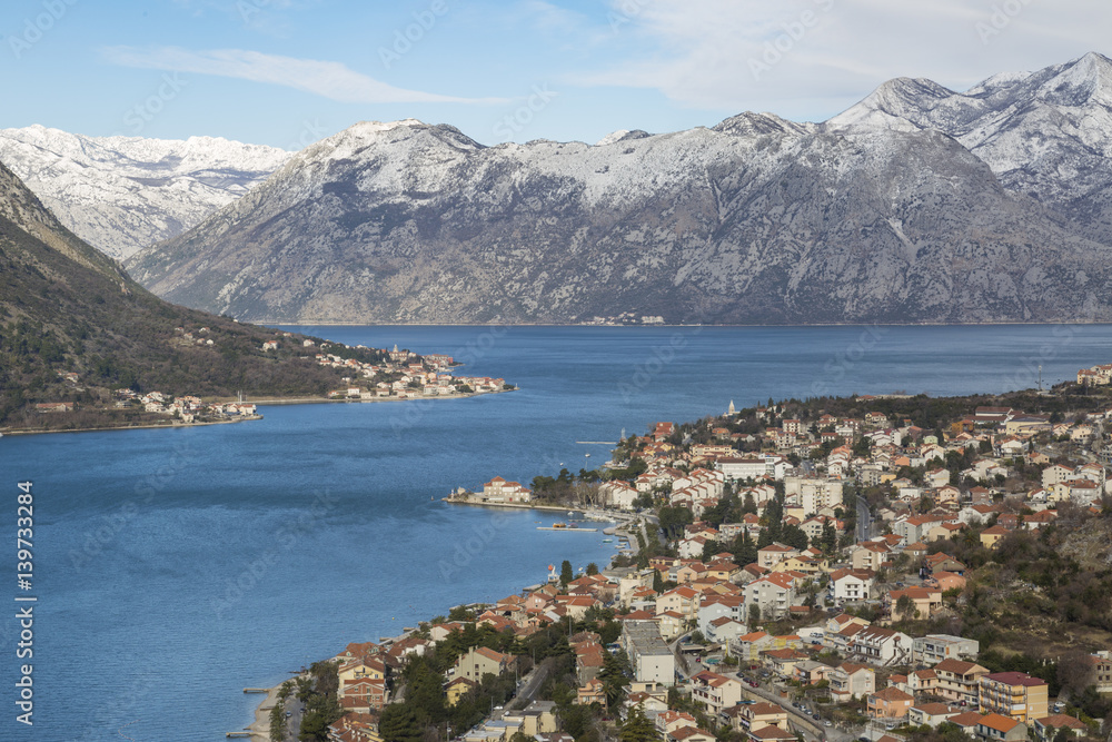 Kotor, Bay, Montenegro, Balkans, Europe, Winter