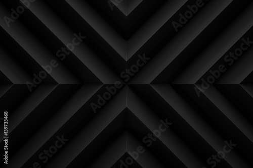 black zig zag layout  background 3d render photo