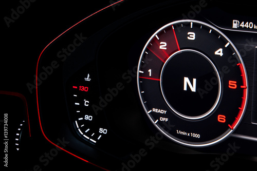 Tapety artystyczne car Speedometer Tacho Auto dashboard car performance level