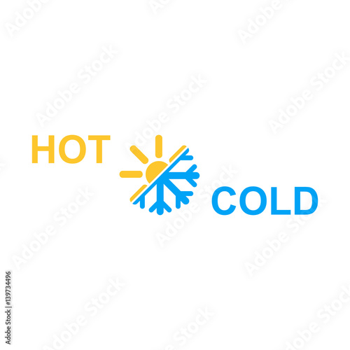 Hot and cold symbol.