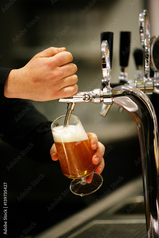 Birra alla spina Stock Photo