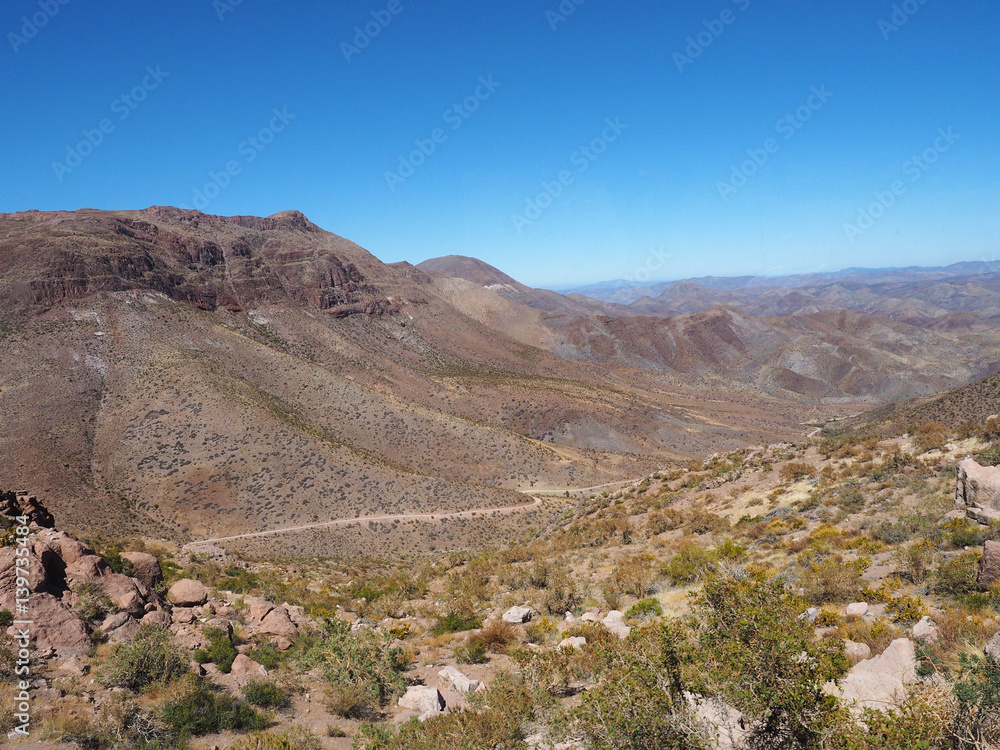 Road to the Cerro Tolobo Observatory, Chile