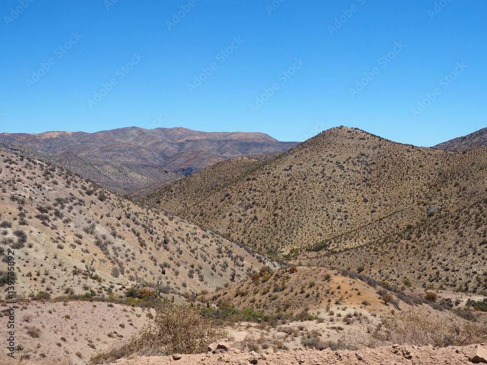 Mountainous Landscape of the Atacama Desert, Chile